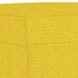 Set di Divani 3 pz con Cuscini Giallo Chiaro in Tessuto Set di Divani 3 pz con Cuscini Giallo Chiaro in Tessuto