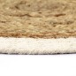 Tovagliette 6 pz Naturale Neutro 38 cm Rotonde in Juta e Cotone