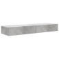 Mobili Porta TV con Luci LED 2 pz Grigio Cemento 60x35x15,5 cm Mobili Porta TV con Luci LED 2 pz Grigio Cemento 60x35x15,5 cm