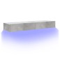 Mobili Porta TV con Luci LED 2 pz Grigio Cemento 60x35x15,5 cm Mobili Porta TV con Luci LED 2 pz Grigio Cemento 60x35x15,5 cm