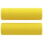 Set di Divani 3 pz con Cuscini Giallo Chiaro in Tessuto Set di Divani 3 pz con Cuscini Giallo Chiaro in Tessuto