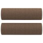 Set di Divani 3 pz con Cuscini Marrone in Tessuto Set di Divani 3 pz con Cuscini Marrone in Tessuto