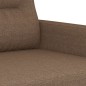 Set di Divani 3 pz con Cuscini Marrone in Tessuto Set di Divani 3 pz con Cuscini Marrone in Tessuto