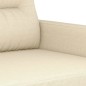 Set Divani 3 pz con Cuscini Crema in Tessuto Set Divani 3 pz con Cuscini Crema in Tessuto