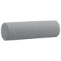 Set Divani 3 pz con Cuscini Grigio Chiaro in Tessuto Set Divani 3 pz con Cuscini Grigio Chiaro in Tessuto