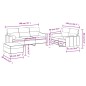 Set Divani 3 pz con Cuscini Grigio Chiaro in Tessuto Set Divani 3 pz con Cuscini Grigio Chiaro in Tessuto