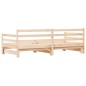 Divano Letto con Letto Estraibile 90x200cm Legno Massello Pino Divano Letto con Letto Estraibile 90x200cm Legno Massello Pino
