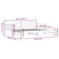 Divano Letto con Letto Estraibile 90x200cm Legno Massello Pino Divano Letto con Letto Estraibile 90x200cm Legno Massello Pino