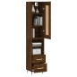 Credenza Rovere Marrone 34,5x34x180 cm in Legno Multistrato Credenza Rovere Marrone 34,5x34x180 cm in Legno Multistrato
