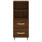 Credenza Rovere Marrone 34,5x34x180 cm in Legno Multistrato Credenza Rovere Marrone 34,5x34x180 cm in Legno Multistrato