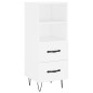 Credenza Bianca 34,5x34x180 cm in Legno Multistrato Credenza Bianca 34,5x34x180 cm in Legno Multistrato