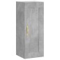 Credenza Grigio Cemento 34,5x34x180 cm in Legno Multistrato Credenza Grigio Cemento 34,5x34x180 cm in Legno Multistrato