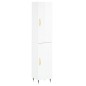 Credenza 34,5x34x180 cm in Legno Multistrato Bianco Lucido Credenza 34,5x34x180 cm in Legno Multistrato Bianco Lucido