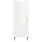 Credenza 34,5x34x180 cm in Legno Multistrato Bianco Lucido Credenza 34,5x34x180 cm in Legno Multistrato Bianco Lucido