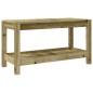 Panca da Giardino 82,5x35x45 cm Legno Massello Pino Impregnato Panca da Giardino 82,5x35x45 cm Legno Massello Pino Impregnato