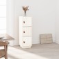 Credenza Bianca 34x40x108,5 cm in Legno Massello di Pino Credenza Bianca 34x40x108,5 cm in Legno Massello di Pino