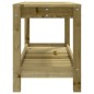 Panca da Giardino 82,5x35x45 cm Legno Massello Pino Impregnato Panca da Giardino 82,5x35x45 cm Legno Massello Pino Impregnato