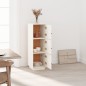 Credenza Bianca 34x40x108,5 cm in Legno Massello di Pino Credenza Bianca 34x40x108,5 cm in Legno Massello di Pino