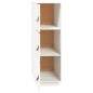Credenza Bianca 34x40x108,5 cm in Legno Massello di Pino Credenza Bianca 34x40x108,5 cm in Legno Massello di Pino