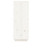 Credenza Bianca 34x40x108,5 cm in Legno Massello di Pino Credenza Bianca 34x40x108,5 cm in Legno Massello di Pino