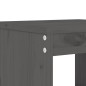 Set da Pranzo per Giardino 5pz Grigio in Legno Massello di Pino Set da Pranzo per Giardino 5pz Grigio in Legno Massello di Pino