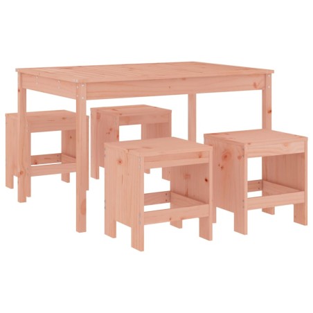 Set da Pranzo per Giardino 5 pz in Legno Massello di Douglas