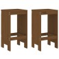 Set Bar da Giardino 3 pz Miele in Legno Massello di Pino Set Bar da Giardino 3 pz Miele in Legno Massello di Pino