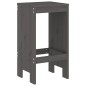 Set Bar da Giardino 5 pz Grigio in Legno Massello di Pino Set Bar da Giardino 5 pz Grigio in Legno Massello di Pino