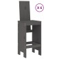 Set Bar da Giardino 7 pz Grigio in Legno Massello di Pino Set Bar da Giardino 7 pz Grigio in Legno Massello di Pino