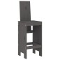 Set Bar da Giardino 7 pz Grigio in Legno Massello di Pino Set Bar da Giardino 7 pz Grigio in Legno Massello di Pino