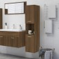 Armadietto Bagno Rovere Marrone 30x30x130 cm Legno Multistrato Armadietto Bagno Rovere Marrone 30x30x130 cm Legno Multistrato