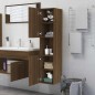 Armadietto Bagno Rovere Marrone 30x30x130 cm Legno Multistrato Armadietto Bagno Rovere Marrone 30x30x130 cm Legno Multistrato