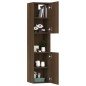 Armadietto Bagno Rovere Marrone 30x30x130 cm Legno Multistrato Armadietto Bagno Rovere Marrone 30x30x130 cm Legno Multistrato