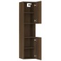 Armadietto Bagno Rovere Marrone 30x30x130 cm Legno Multistrato Armadietto Bagno Rovere Marrone 30x30x130 cm Legno Multistrato
