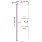Armadietto Bagno Rovere Marrone 30x30x130 cm Legno Multistrato Armadietto Bagno Rovere Marrone 30x30x130 cm Legno Multistrato