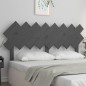 Testiera per Letto Grigia 159,5x3x80,5cm Legno Massello di Pino Testiera per Letto Grigia 159,5x3x80,5cm Legno Massello di Pino