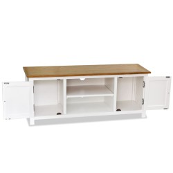 vidaXL Mobile TV 120x35x48 cm in Massello di Rovere