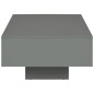 Tavolino da Caffè Grigio Lucido 85x55x31 cm in MDF Tavolino da Caffè Grigio Lucido 85x55x31 cm in MDF