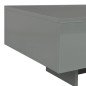 Tavolino da Caffè Grigio Lucido 85x55x31 cm in MDF Tavolino da Caffè Grigio Lucido 85x55x31 cm in MDF