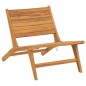 Sedia da Giardino con Poggiapiedi in Legno Massello di Teak Sedia da Giardino con Poggiapiedi in Legno Massello di Teak