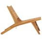 Sedia da Giardino con Poggiapiedi in Legno Massello di Teak Sedia da Giardino con Poggiapiedi in Legno Massello di Teak