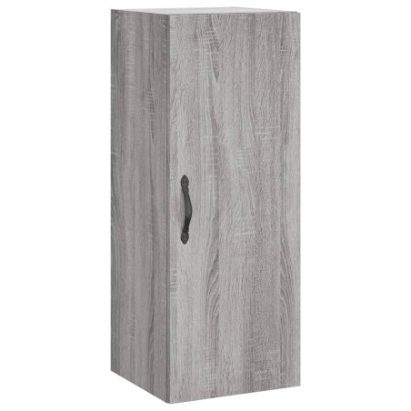 vidaXL Mobile a Parete Grigio Sonoma 34,5x34x90 cm Legno Multistrato