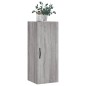 vidaXL Mobile a Parete Grigio Sonoma 34,5x34x90 cm Legno Multistrato vidaXL Mobile a Parete Grigio Sonoma 34,5x34x90 cm Legno Multistrato
