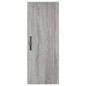 vidaXL Mobile a Parete Grigio Sonoma 34,5x34x90 cm Legno Multistrato vidaXL Mobile a Parete Grigio Sonoma 34,5x34x90 cm Legno Multistrato