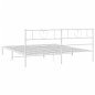Giroletto con Testiera Metallo Bianco 180x200 cm Giroletto con Testiera Metallo Bianco 180x200 cm
