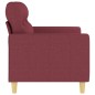 vidaXL Divano a 2 Posti Rosso Vino 120 cm in Tessuto vidaXL Divano a 2 Posti Rosso Vino 120 cm in Tessuto