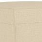 Set di Divani 3 pz con Cuscini Crema in Tessuto Set di Divani 3 pz con Cuscini Crema in Tessuto