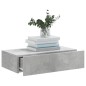 Mobile Porta TV con Luci LED Grigio Cemento 60x35x15,5 cm Mobile Porta TV con Luci LED Grigio Cemento 60x35x15,5 cm