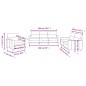 Set di Divani 3 pz con Cuscini Nero in Tessuto Set di Divani 3 pz con Cuscini Nero in Tessuto