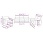 Set di Divani 3 pz con Cuscini Rosso Vino in Tessuto Set di Divani 3 pz con Cuscini Rosso Vino in Tessuto
